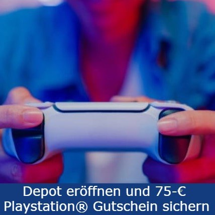Maxblue Depot mit 75€ Playstation Gutschein