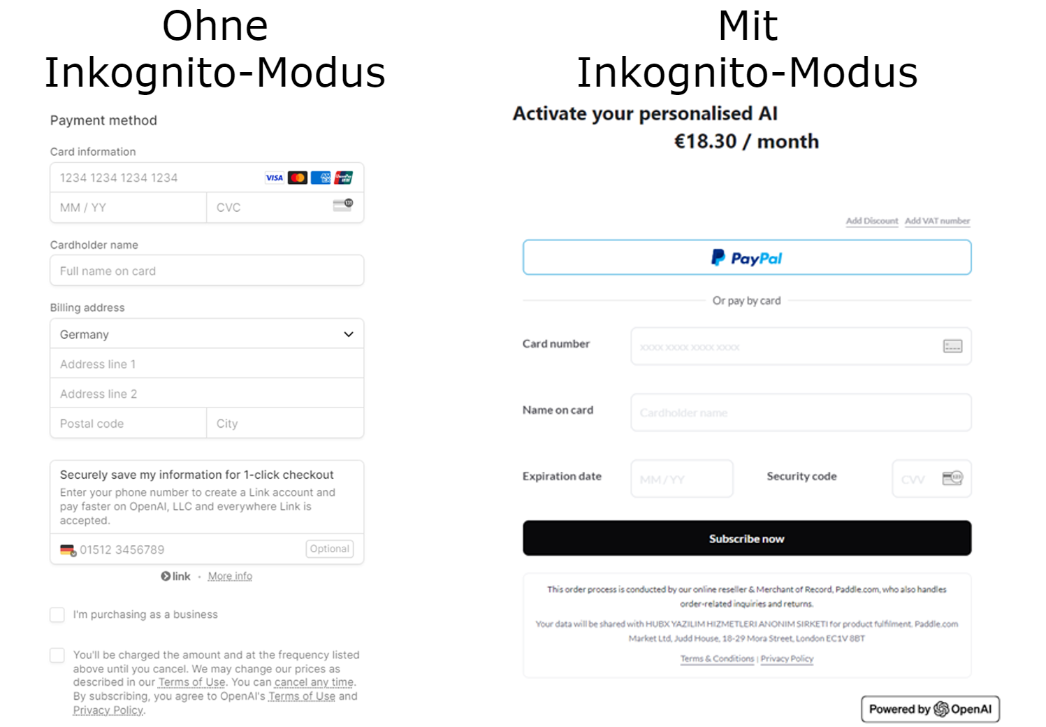 ChatGPT Plus mit PayPal bezahlen