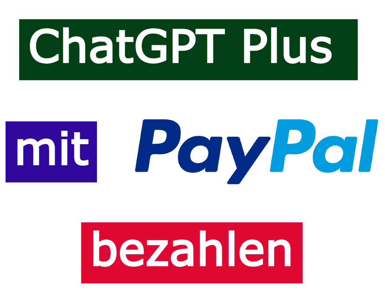 ChatGPT Plus mit PayPal bezahlen