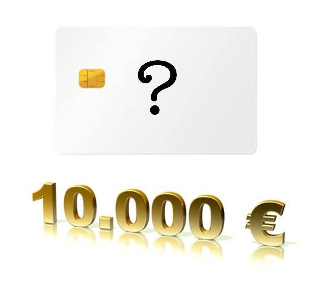 Kreditkarte mit 10.000 Euro Limit