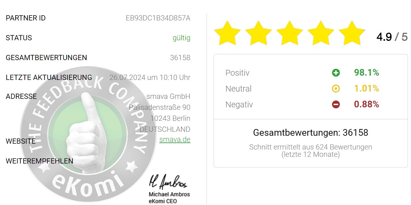 Smava Bewertungen eKomi
