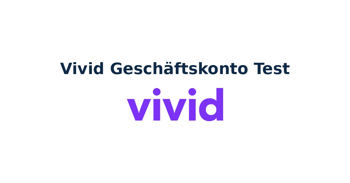 Vivid Geschäftskonto Test mit lilanem Vivid-Logo