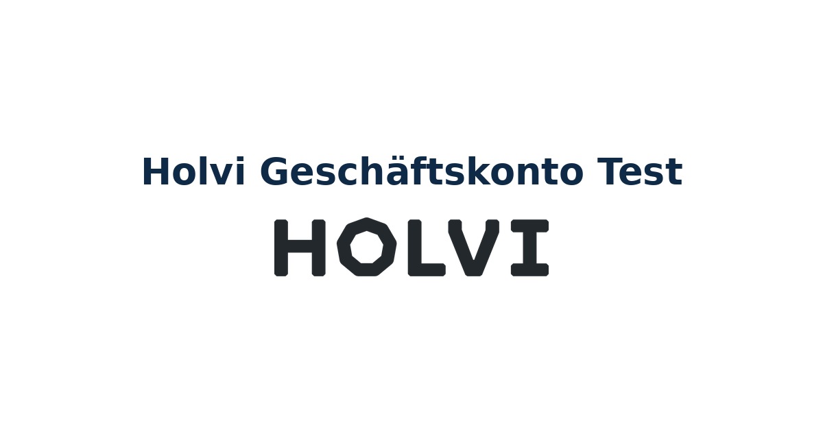 Holvi Geschäftskonto Test mit Holvi-Logo