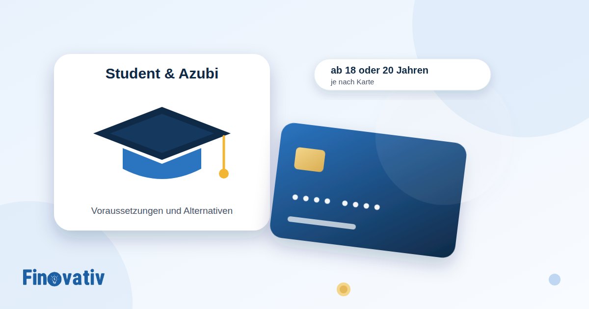 Doktorhut und Kreditkarte: Kreditkarte für Studenten und Azubis, ab 18 oder 20 Jahren je nach Karte